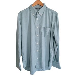 Turtleson Green and Purple Plaid Long Sleeve Button Down, Size XL